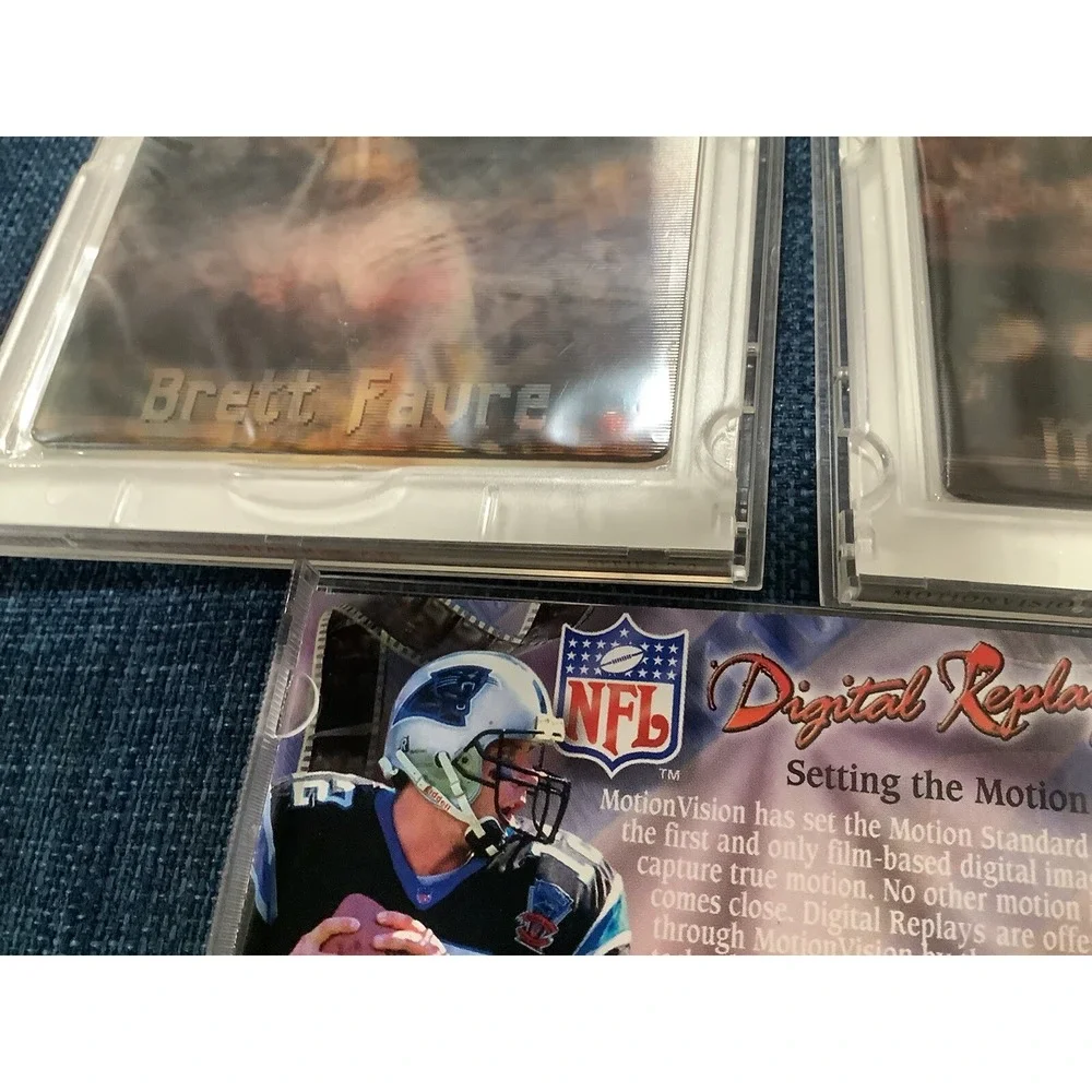 5 NFL Motion Vision MOVI Digital Replays, Favre,Collins,(2)Emmitt,Brunel